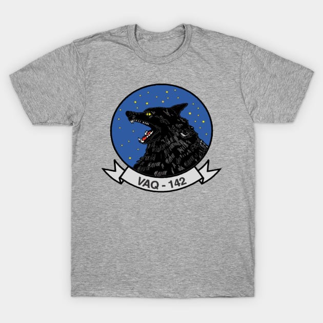 VAQ-142 Wolves Crest T-Shirt by Spacestuffplus